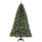 Home Accents Holiday 7.5 ft. Pre-Lit LED Matthew Fir Artificial Christmas with Color Changing Lights-TG76M2V39D08 301575765