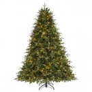 Home Accents Holiday 7.5 ft. Pre-Lit LED Monterey Fir Quick Set Artificial Christmas with Color Changing Lights-TG76P4740D05 301575141