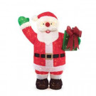 Home Accents Holiday 84IN 400L LED GIANT FUZZY TINSEL SANTA WITH GIFT BOX-TY587-1714-1 301684894