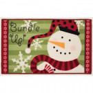 Home Accents Holiday Bundle Up Snowman 18 in. x 30 in. Printed Holiday Mat-564407 301747764