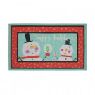 Home Accents Holiday Celebrates Snowman 18 in. x 30 in. Recycled Rubber Holiday Mat-565336 301747526