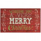 Home Accents Holiday Elegant Entry Christmas Cabin 18 in. x 30 in. Holiday Door Mat-564452 301747771