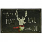Home Accents Holiday Elegant Entry Tis the Season Deer 18 in. x 30 in. Holiday Door Mat-564438 301747772