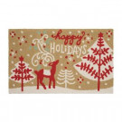 Home Accents Holiday Holiday Woods in Winter 18 in. x 30 in. Handhooked Holiday Rug-564544 301747770