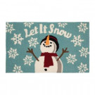 Home Accents Holiday Let it Snow 18 in. x 30 in. Handhooked Holiday Rug-564551 301747767