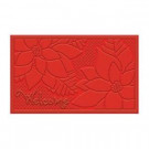 Home Accents Holiday Poinsettia Contemporary 18 in. x 30 in. Impressions Holiday Mat-564506 301747765