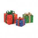 Home Accents Holiday Pre-Lit Gift Boxes Yard Decor (Set of 3)-TY187-1218-1 206954533