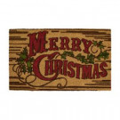 Home Accents Holiday Rustic Christmas 18 in. x 30 in. Coir Holiday Mat-564476 301747780