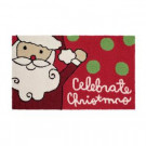 Home Accents Holiday Santa Celebrates 18 in. x 30 in. Handhooked Holiday Rug-564568 301747774