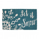 Home Accents Holiday Snowfall 18 in. x 30 in. Coir Holiday Mat-564483 301747769