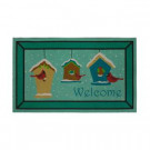 Home Accents Holiday Snowy Winter Cardinals 18 in. x 30 in. Recycled Rubber Holiday Mat-565329 301747777