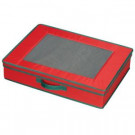 Household Essentials Holiday Tabletop Chest Red with Green trim-545RED 301769534