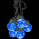 LightShow 8-Light Blue Outdoor Projection Round Light String with Clips-48336 300120919
