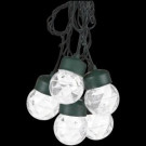 LightShow Outdoor Projection 8-Light White Round Light String with Clips-48334 300120915