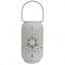 Martha Stewart Living 12 in. Candle Holder with White Snowflake Design-X321-GX004A 206949811