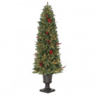 Martha Stewart Living 6 ft. Winslow Potted Artificial Christmas Tree with 200 Clear Lights-TV60P4598C00 205983468