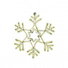 Martha Stewart Living 9 ft. Warm White Outdoor Lighted 18i in.Snowflake-9987800410 302741330