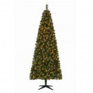Martha Stewart Living 9 ft. Pre-Lit LED Alexander Pine Quick-Set Artificial Christmas Tree with Pinecones and Warm White Lights-TG90M5311L00 206770995