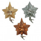 Martha Stewart Living Holiday Shimmer Stars Glass Ornament (12-Count)-HEGL32 207045469