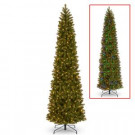 National Tree Company 12 ft. Downswept Douglas Pencil Slim Fir Tree with Dual Color LED Lights-PEDD4-392D-120 302558679