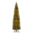 National Tree Company 12 ft. Kingswood Fir Pencil Tree with Clear Lights-KW7-300-120 302558790