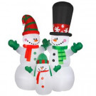 National Tree Company 144 in. Inflatable Snowman Family-GE9-89906-1 303231291