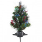 National Tree Company 1.5 ft. Fiber Optic Crestwood Spruce Artificial Christmas Tree-SZCW7-126-18 300496218