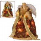 National Tree Company 16 in. Burgundy Angel Tree Topper with Dual LED Lights-TP-A101601B-D1 300492993