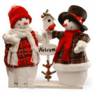 National Tree Company 16 in. Plush Collection Snowman Display-PL27-NT011 300488245