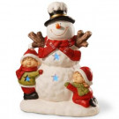 National Tree Company 17 in. Lighted Snowman Dcor Piece-PG11-32350 303231379