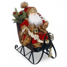 National Tree Company 18 in. Plush Collection Santa on Sleigh-PL27-CS004 300488254