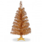 National Tree Company 2 ft. Champagne Tinsel Artificial Christmas Tree-TT33-702-20-1 300487963