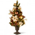 National Tree Company 3 ft. Decorative Collection Inspired by Nature Entrance Artificial Christmas Tree with Clear Lights-DC13-112L-30P 300120633