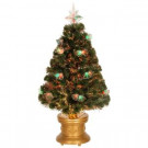 National Tree Company 3 ft. Fiber Optic Double Bell Artificial Christmas Tree-SZFX7-165L-36 300496172