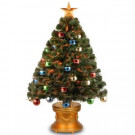 National Tree Company 3 ft. Fiber Optic Fireworks Artificial Christmas Tree with Ball Ornaments-SZOX7-176L-36 300496222