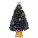 National Tree Company 3 ft. Fiber Optic Fireworks Artificial Christmas Tree with Star Decorations-SZSX7-112L-36 300496173