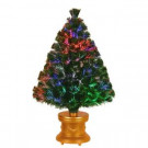 National Tree Company 3 ft. Fiber Optic Fireworks Evergreen Artificial Christmas Tree-SZEX7-100-36-1 205331309