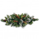 National Tree Company 32 in. Wintry Pine Centerpiece with Battery Operated Warm White LED Lights-WP1-334-32-B1 300478183