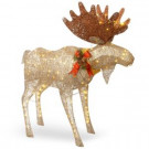 National Tree Company 48 in. Moose Decoration with White LED Lights-DF-120003 303231259