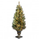 National Tree Company 5 ft. Wispy Willow Grande Entrance Artificial Christmas Tree with Clear Lights-WOG1-305-50 300120613