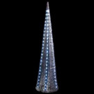 National Tree Company 52 in. Ice Crystal Cone Tree with LED Lights-DF-144001-UL 300493531