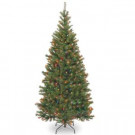 National Tree Company 6 ft. Aspen Spruce Tree with Multicolor Lights-AP7-301-60 302558641