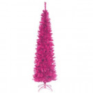 National Tree Company 6 ft. Pink Tinsel Artificial Christmas Tree-TT33-706-60 300487983