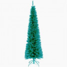 National Tree Company 6 ft. Turquoise Tinsel Artificial Christmas Tree-TT33-714-60 300487960