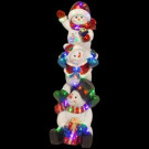 National Tree Company 61 in. Pre-Lit Stacked Snowmen Decoration-BG-19152A 300493539