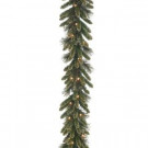 National Tree Company 9 ft. x 10 in. Glittery Gold Pine Garland with Glitter, Gold Cones, Gold Glittered Berries-GPG3-341-9A 205299297