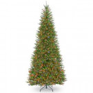 National Tree Company 9 ft. Dunhill Fir Slim Tree with Multicolor Lights-DUSLH1-90RLO 302558623