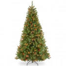 National Tree Company 9 ft. North Valley Spruce Tree with Multicolor Lights-NRV7-301-90 302558725
