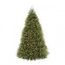 National Tree Company 9 ft. Pre-Lit Dunhill Fir Hinged Artificial Christmas Tree with 900 Clear Lights-DUH3-90LO 204263935