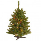 National Tree Company Eastern Spruce 3 ft. Artificial Christmas Tree with 50 Multi-Color Lights-ES-30RLO-1 207183165